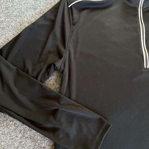 Mohegan Sun Rowing Pullover Shirt 1/4 Zip Mens Large Black Flag Sports New - Picture 5 of 10